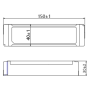 PCE40-12-3,33-LED-E Waterproof LED Driver; IP67; 40W; 12V; 3,33A