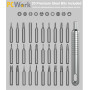 PCW08A Premium precision tool set, 30 pieces