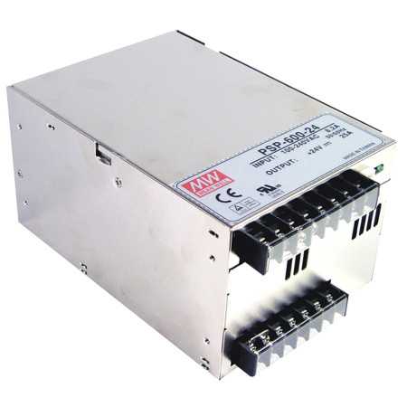 PSP-600-27 Switching power supply, closed, 600W, PFC 27V, 22,2A, MEAN WELL