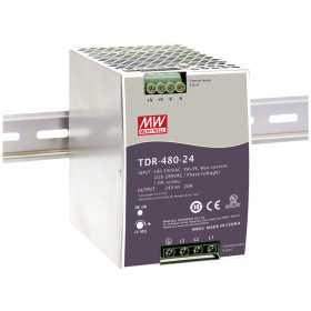 TDR-960-24 DIN rail power supply, 960W, 24V, 40A, MEAN WELL