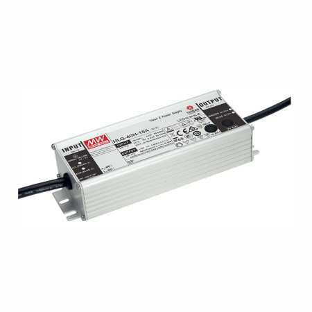 HLG-40H-12B LED driver, IP67 40W, 12V, 3.33A CV+CC dimmable, MEAN WELL