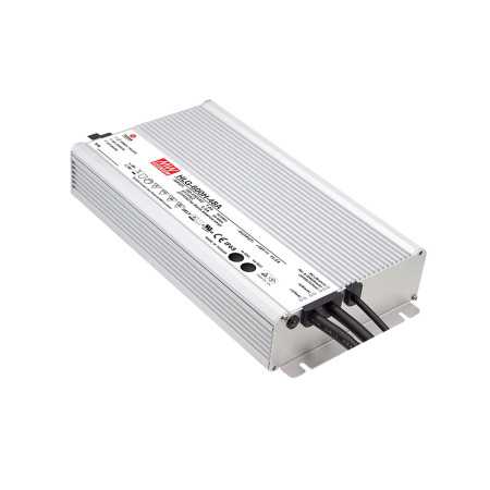 HLG-600H-15B LED driver, IP67 540W, 15V, 36A CV+CC dimmable, MEAN WELL