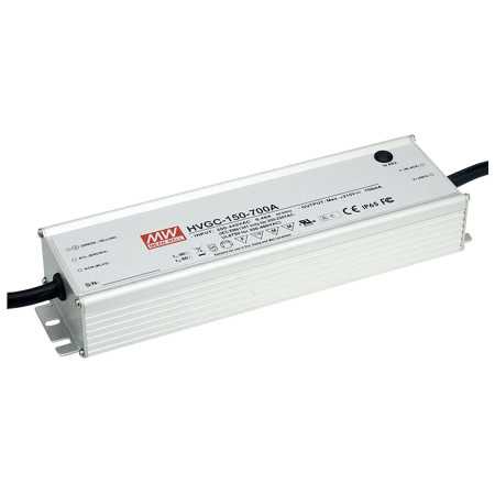 HVGC-150-700AB Led driver, IP65 150,5W, 215V, 700mA CC dimmable, MEAN WELL