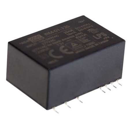 IRM-01-15 Switching power supply, module, 1W, 15V /0.067A PCB, MEAN WELL