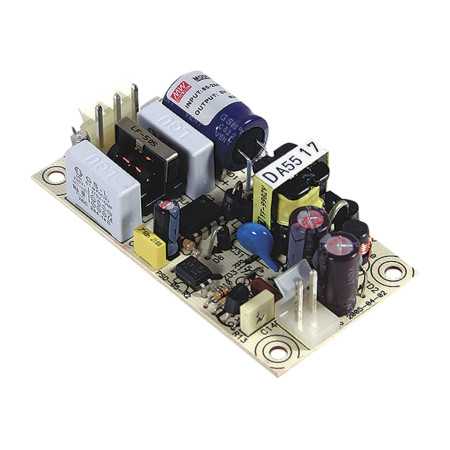 EPS-15-5 switching power supply, open-frame, 15W, 5V, 3A, MEAN WELL