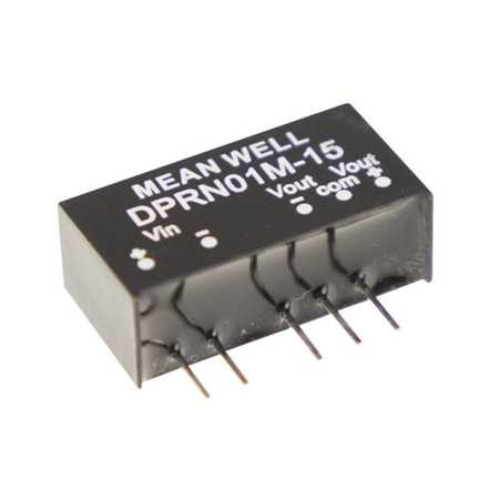 SPRN01N-05 DC/DC Converter 24:5V 200mA 1W, MEAN WELL