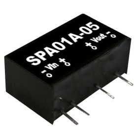 SPA01B-05 DC/DC Converter 18-36:5V 200mA 1W, MEAN WELL