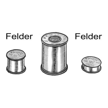 18641530 Felder solder wire, leaded, Sn60Pb39Cu1, 1.5mm, 500g, roll