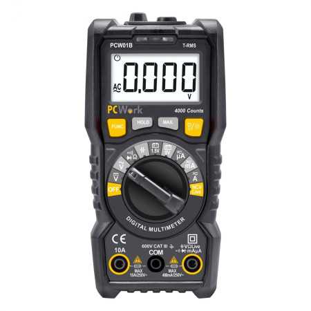 PCW01B Digital Multimeter, True RMS, Auto Range