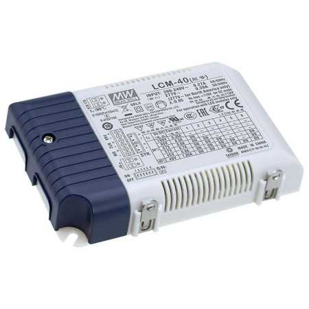 LCM-40 Led driver, 42W, 350/500/600/700/900/1050mA CC, MEAN WELL