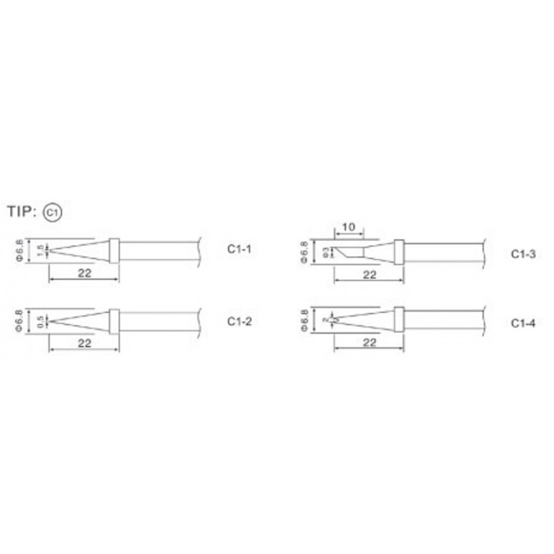 79-3121 C1-2 Spare tip for ZD-8906 48W, ZD-8906L, ZD-99 48W