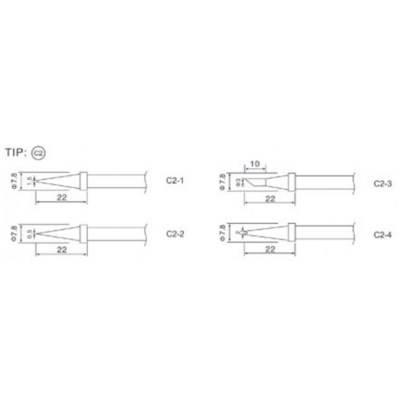 79-3211 C2-1 Spare Tip for ZD-99 58W & ZD-8906 58W