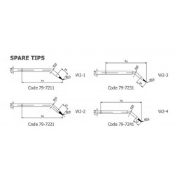 79-7211 W2-1 spare tip for ZD-551, ZD-555