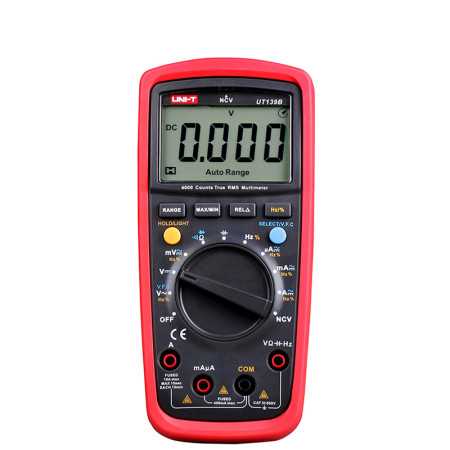 UT139B Digital Multimeter, True RMS, CAT III 600V, 4000 Counts