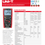 UT195DS Digital Multimeter, True RMS, CAT III 1000V, CAT IV 600V